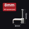 U-Shaped Steel Nail Cable Clips (4-50mm) for Telephone/Network Wires