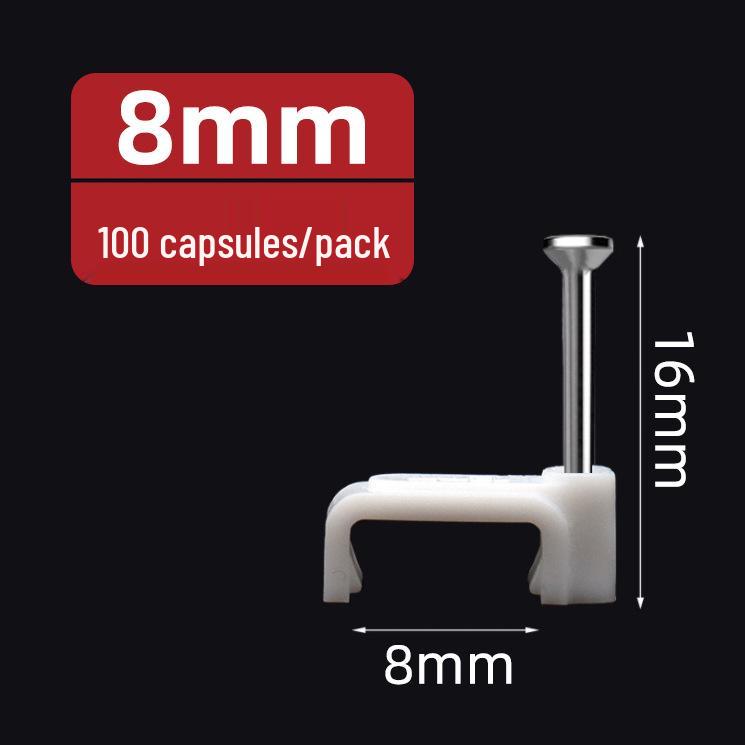 U-Shaped Steel Nail Cable Clips (4-50mm) for Telephone/Network Wires
