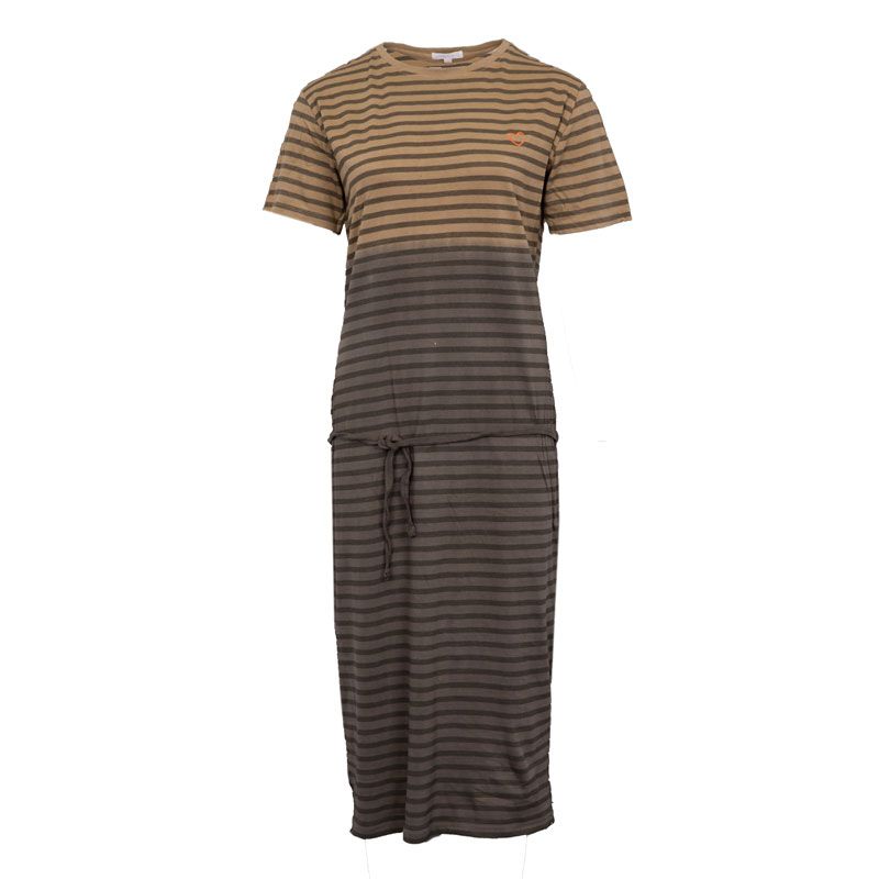 Women's Striped Cotton T-shirt Long Dress Alicia JOSEPH 'IN