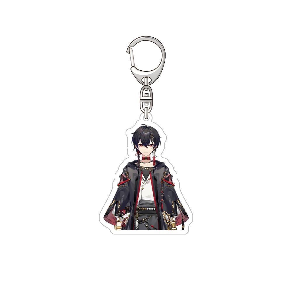 Nijisanji Aza Michiya Kouichi Inochi Urushiha Hunger Mikoto Miki Kioi Kima Tabbiito HD Acrylic Keychain Bag pendant anime goods