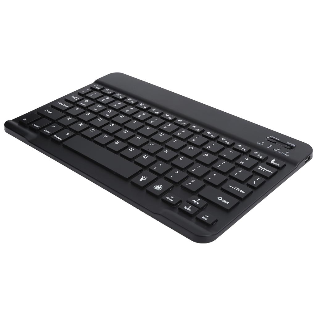 Bluetooth Keyboard UltraThin Colorful Backlit USB Chargeable Wireless for Smart Phones Tablets
