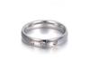 Trendy Gold Color s CZ Crystal Party Rings For Women Girls 316L Stainless Steel Wedding Engagement Ring Jewelry R19031