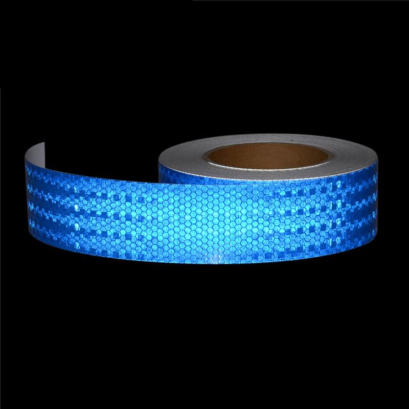 5CMx25M Honeycomb Yellow Reflective Safety Tapes Adhesive Warning Road Reflectors Stickers Waterproof Reflect Film For Vehicles