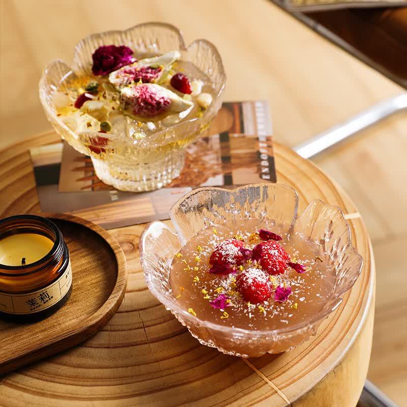 Coppetta da Dessert in Vetro Nordic con Petali Goffrati