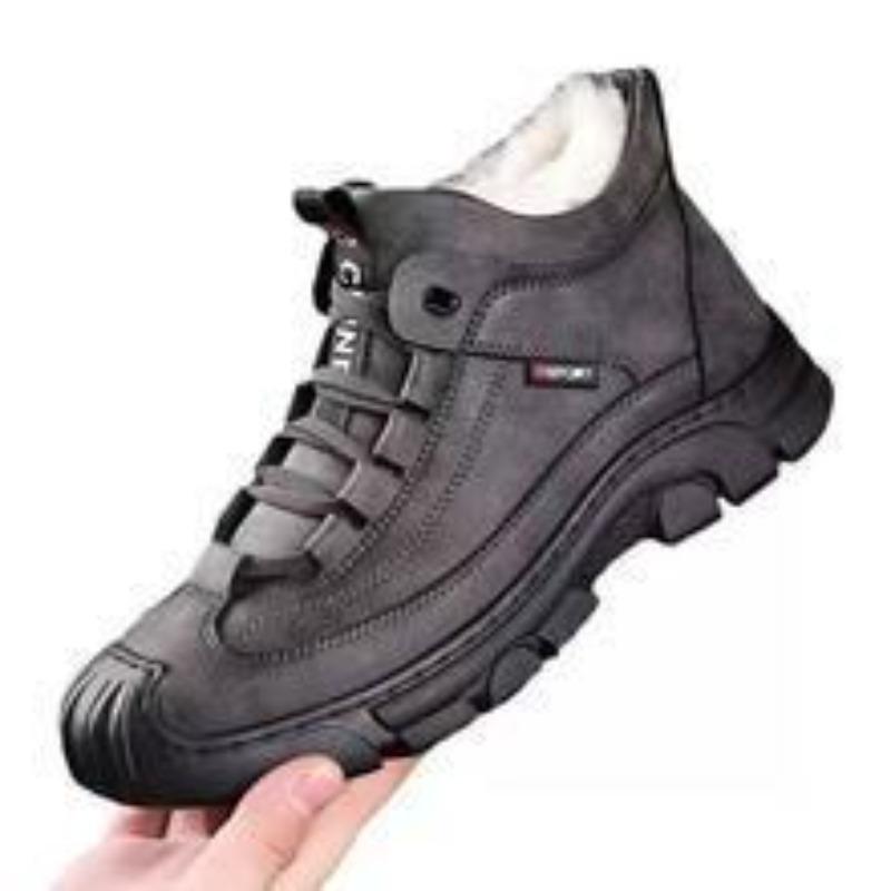Men‘s Shoes Winter Cotton Thickened High-Top Snow Boots Warm Versatile Outdoor Father.