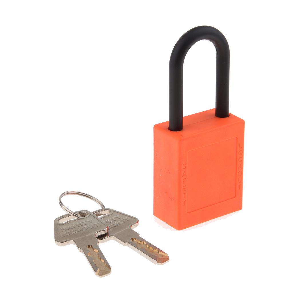 Lockout Tagout Safety Padlock Waterproof Reinforced PVC Keyed Padlock for Workplace Security