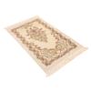 Prayer Rug Multipurpose Elegant Embroidery Decorative Tassel Double Layer Muslim Prayer Mat for Hall Home Camping Beige