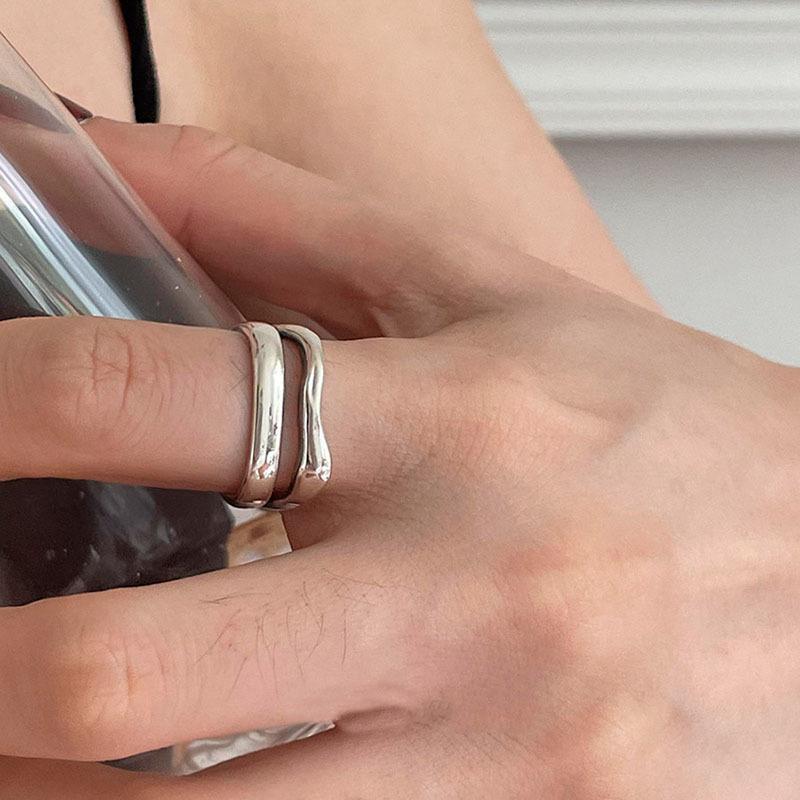 

Регулируемое Модное Высококлассное Медное Кольцо Для Женщин С Уникальным Многослойным Геометрическим Дизайном