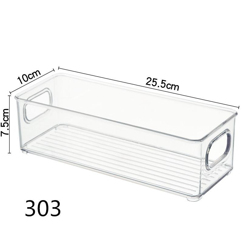 Stackable Refrigerator Organizer Transparent Plastic Sealed Fresh Keeping Box Kitchen Food Storage Box