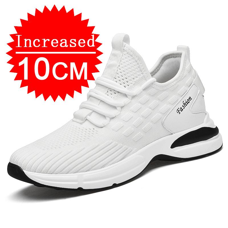 Herren Sneaker Freizeitschuhe Höhenvergrößernd Atmungsaktives Mesh Elevator Schuhe Herren Sneaker Höhenvergrößernd Sport Laufschuhe