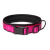 Classic Nylon Dog Collar, Adjustable Reflective Pet Collar with Submersible Padding & D-Ring Outdoor Dog Walking for Small and Large Dog