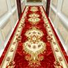Autumn Style Long Lobby Carpet Fresh Green Grass Pattern Stairway Hallway Home Corridor Carpet Aisle Party Wedding Red Area Rugs