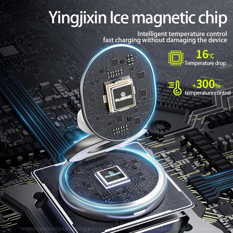 Soporte Cargador Inalámbrico Magnético Plegable de 30W Para iPhone15 14 13 12 Pro Max Reloj Airprods Pro Estación de Carga Rápida 3 en 1