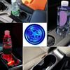Leuchtende Auto-Becheruntersetzer, rutschfester Auto-Becherhalter-Untersetzer mit LED-Leuchten, intelligenter Sensor, Fahrzeug-Innendekorationsbecher
