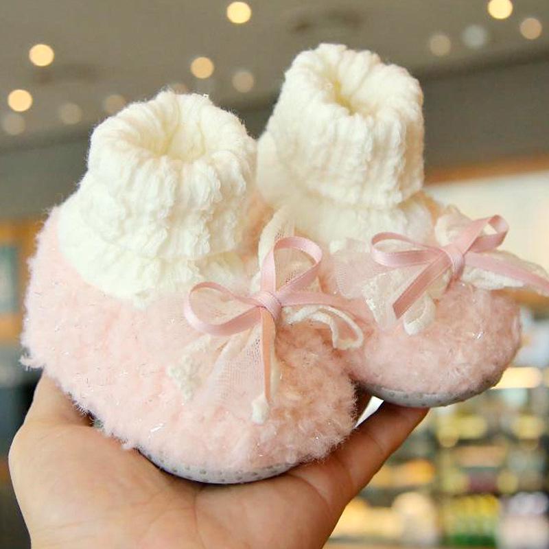 Warm Baby Winter Shoes with Velvet for 0-12 Months