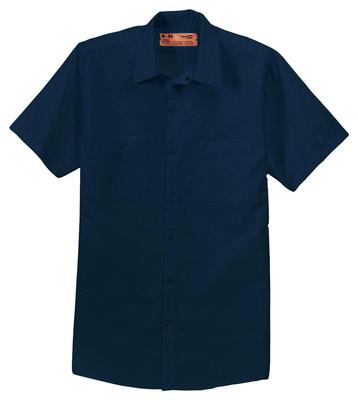 RED KAP Short American Work SP24 Shirt, Sleeve, Long-established Brand, Shirt, 4.25oz (S, Navy) [Used]