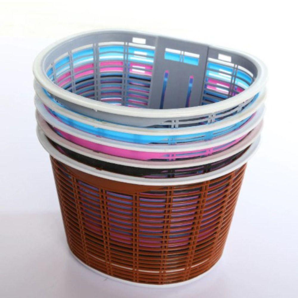 Multicolors Children Bike Basket Plastic Scooter Handlebar Basket Rear Cycling Accessories