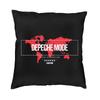 Luxury Heavy Metal Rock Band Depeche Cool Mode Cushion Cover xcm Soft Pillow Case for Car Square Pillowcase Home Decorative