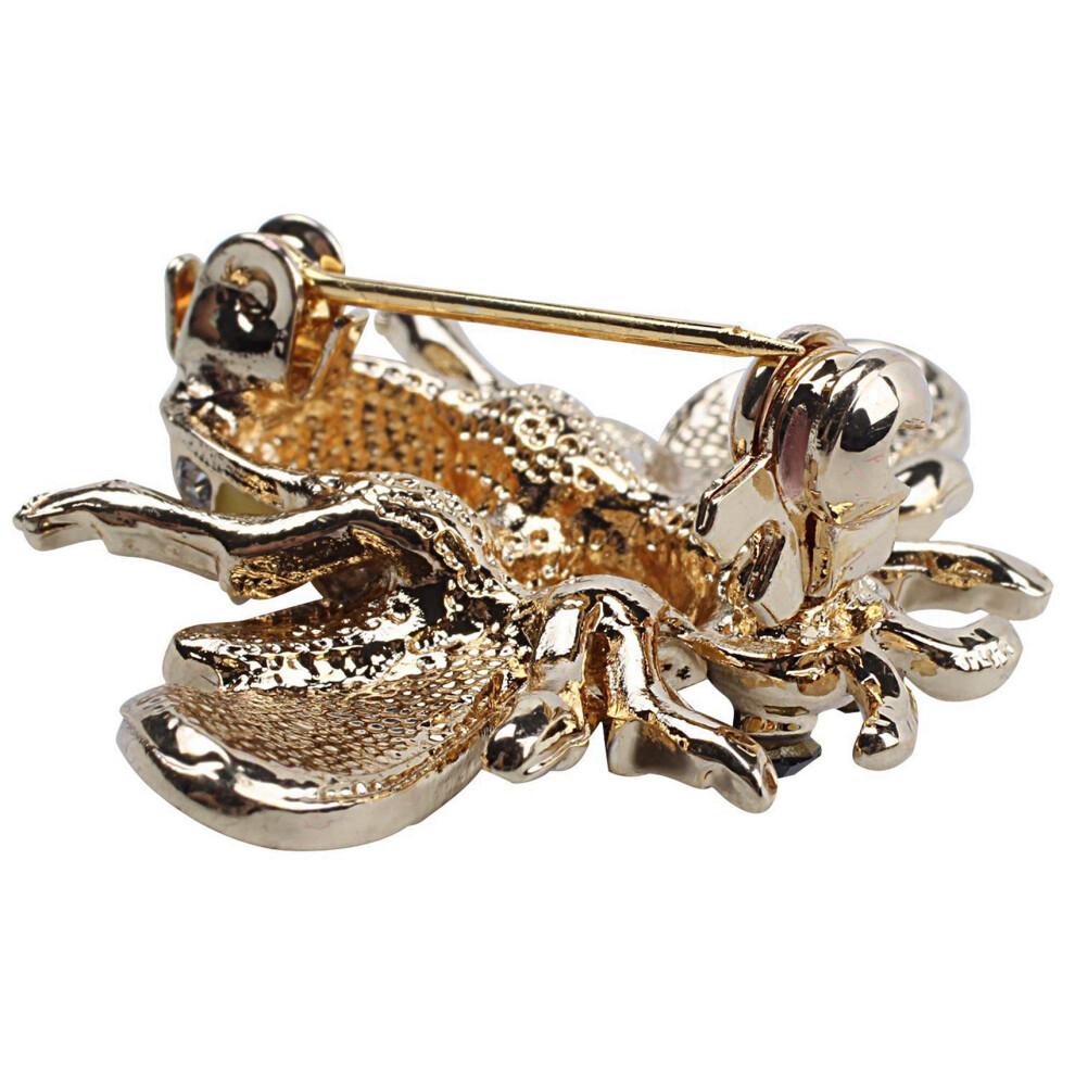 2 Fashion Crystal Brooches, Creative Pins, Chest Accessories, Party Jewelry, Gifts, Stylish Little Bee