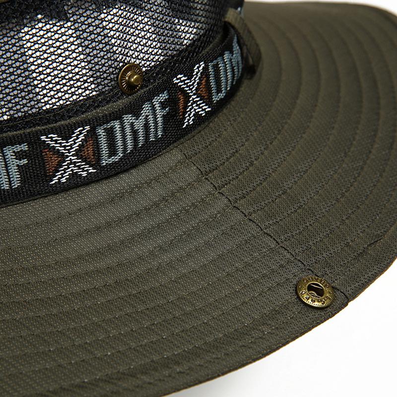 Unisex Summer Wide Brim Waterproof And Quick-Drying Panama Caps Outdoor Visor Bucket Hats Mesh Breathable Sun Protection Hat