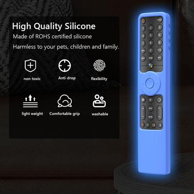 Silicone Remote Case for Xiaomi P1 Mi TV A2 58 55 50 43 32 43 P1E55 BT Voice Luminous Remote Control Cover XMRM-19 TV Stick 86''