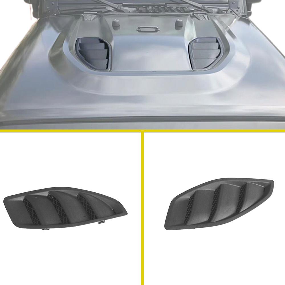 Hood Vent Louvers Cover Trim for Jeep Wrangler JK Rubicon 2007-2017 10th Anniversary Hood Vent Covers Car Styling Accessories