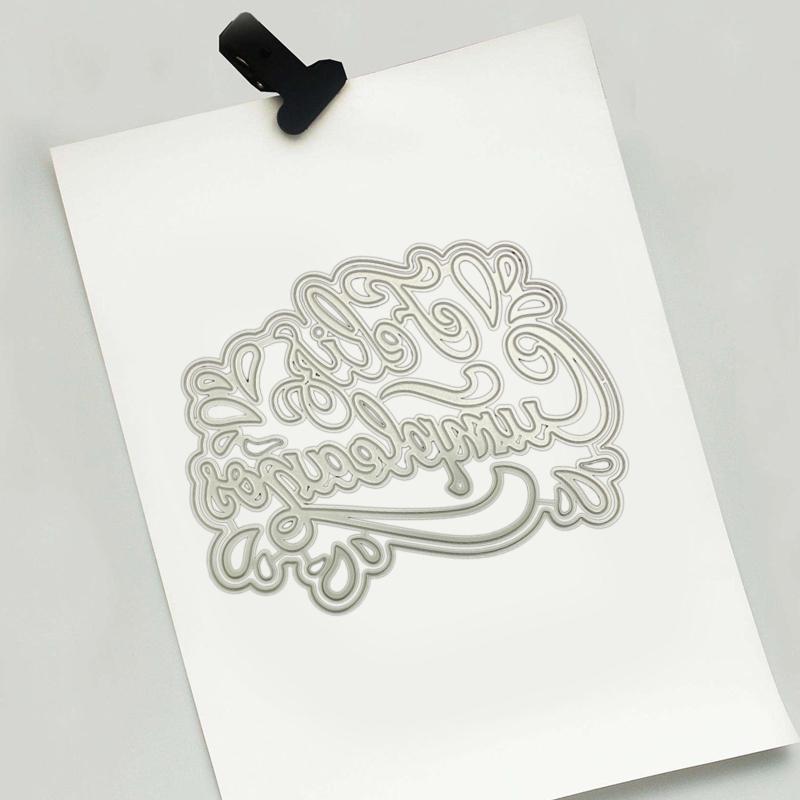 Happy Birthday Letter Border DIY Die Cut for Card Making Frame Cutting Die Embossing Templates for Photo Scrapbook Craft