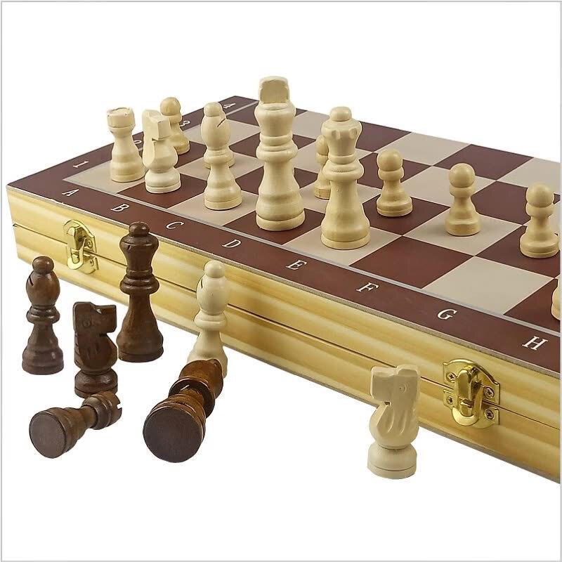 Brangdy Magnetic Solid Wood Folding Chess Set