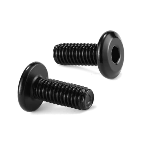 

10pcs M6 x 15mm Flat Head Hex Socket Cap Screws, 304 Stainless Steel 18-8, Full Thread, Black Oxide by SG TXH (Hex Wrench Included)