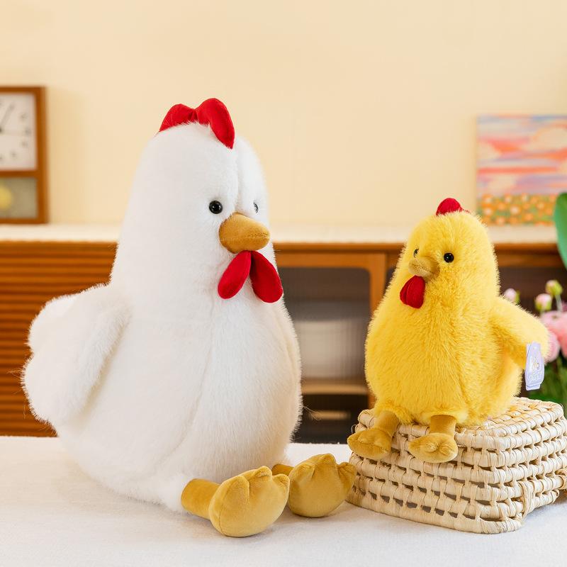 Mile Chicken Plush Toys Children's Sleeping Comfort Pillow Small Yellow Chicken Doll Home Decoration Event Gift