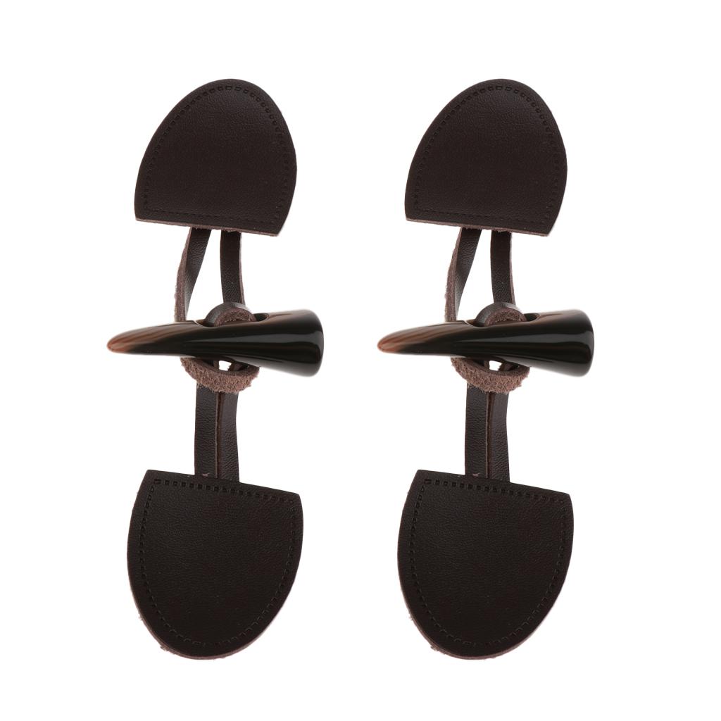 Horn Toggle Button Acrylic Leather Vintage Fastener Buckle Sewing Craft Accessories for Shawl and Handbag Decoration