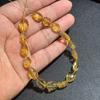 Handmade Natural Citrine Faceted Flat Oval Beads (8x12mm) - 16PCS for DIY Jewelry Making