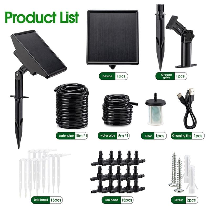 Su Kıtlığı Alarmı ve Enerji Tasarrufu Sağlayan Güneş Paneli ile Damlama Sulama (Dış Mekan İçin)