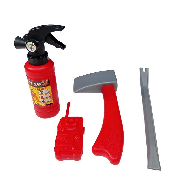 Kids' Firefighter Backpack Water Gun Toy Set with Sprinkler & Fire Extinguisher