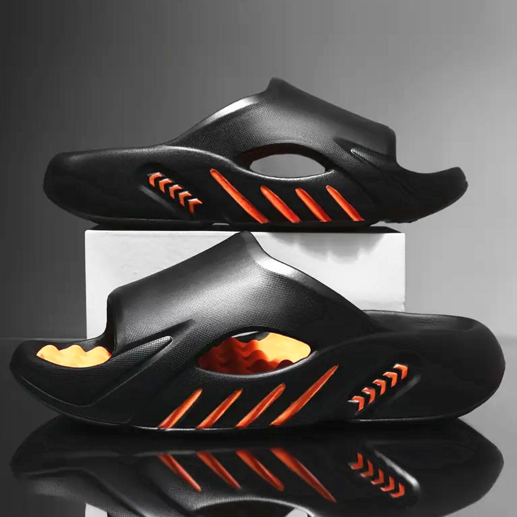 Mens Slide Shoes Eva Anti-Skid Slides Stylish Slide Shoes Breathable Mens Slides Daily Sandal Shoes Outside Indoor Shoes Larger Size