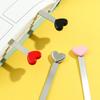 Heart Stainless Steel Bookmark Exquisite Readings Page Mark Stationery for Men Women Simple Literature Bookmark Supplies