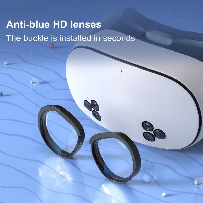 Comfortable Wear Blue Light Lens VR Lens with Cloth for MQ 3 VR Glasses Ensures Clear with Dustproof Feature