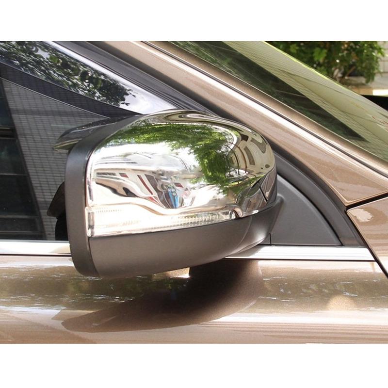 Car Body ABS Chrome Decoration Stick Rear Rearview Side Glass Mirror Cover Trim Frame 2pcs For Volvo XC60 2018