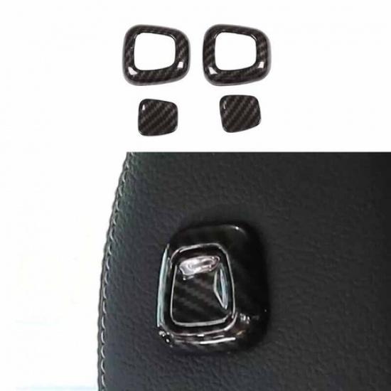 -22 For Benz A-Class CLA Carbon Fiber Seat Headrest Adjust Button Ring Trim