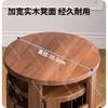 Stackable Stool, Wooden New Chinese-style Stackable Stool, Solid Wood Round Stool, Dining and Coffee Table for Household Use