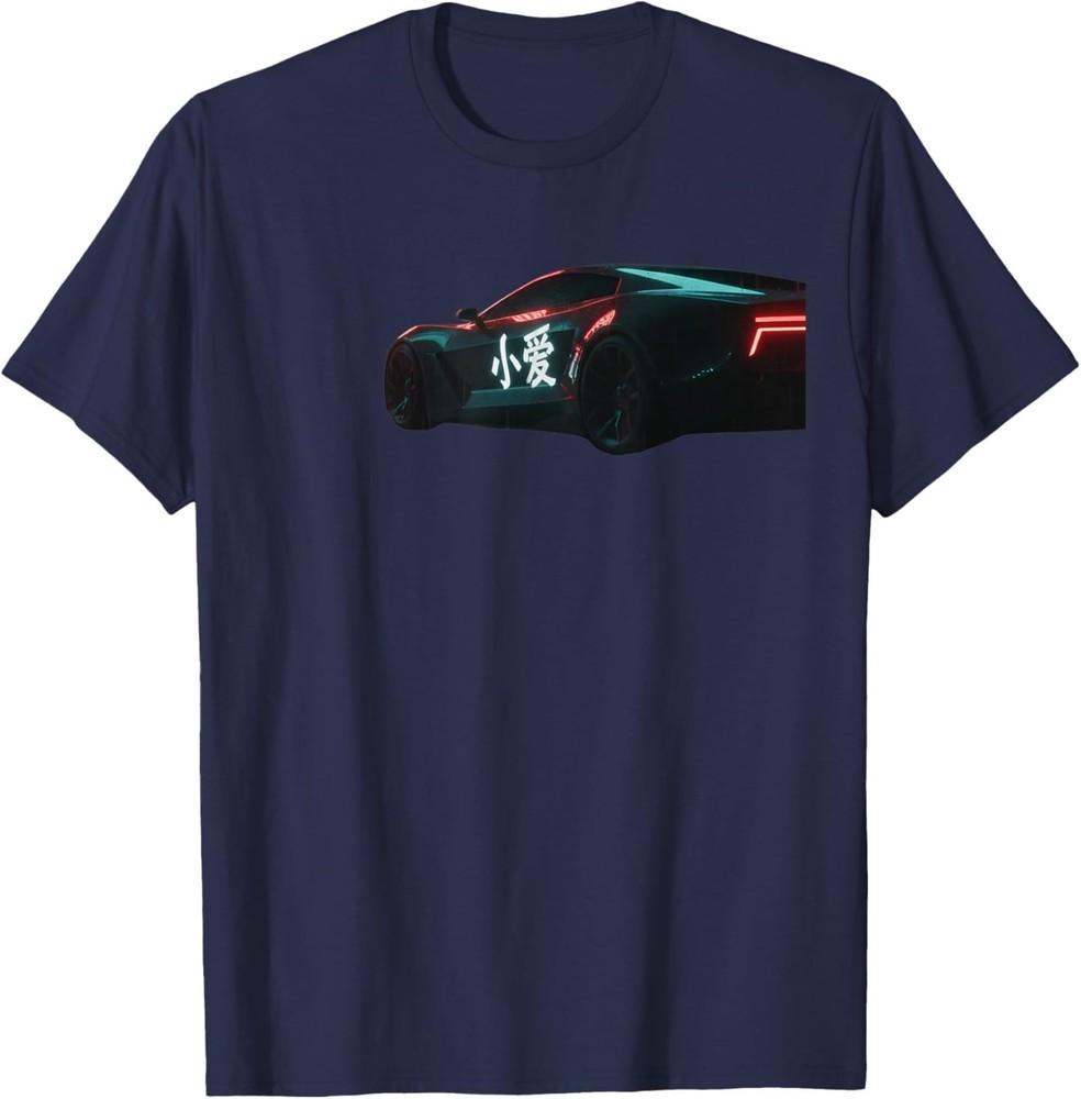 

Car Night Racer Cyberpunk Sports Car Graphic T-Shirt Unisex T-Shirt S