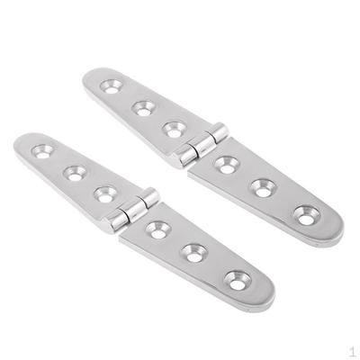 2 Pieces 6'' Cast Boat Strap Hinge Heavy Duty 316 Stainless Steel Hardware For Marine Yacht