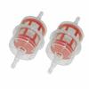 2pcs Fuel Filter Diesel Inline 6/8mm Pipe Hose Car