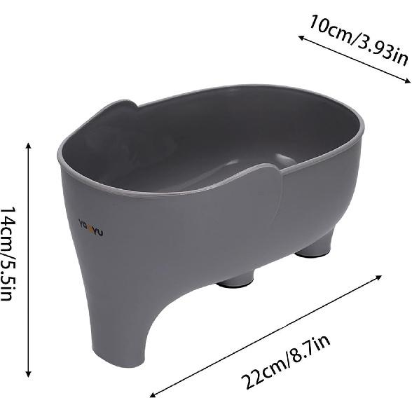 Vegetables Washing Basket Elephant Drainage Basket Fruit Basket for Draining Pasta Noodles Kitchen (Blue)