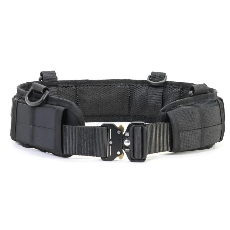 Tactical Battle Belt Military Airsoft Waist Band Thickened Widened Multi-purpose Adjustable Quick Release Buckle Outdoor Hunting