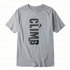 Climb Word Art Grafikdruck T-Shirt Outdoor Kletter-T-Shirt Sommer Lässig Atmungsaktiv Trendig Abenteuersport Oberteile Coole Herren Kleidung