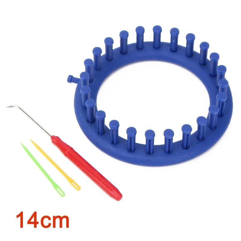 1 Set Rectangle Round DIY Knitting Loom Scarf Sweater Hat Shawl Stitching Knit Handmade Craft Weaving Braiding Tool
