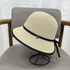 Straw hat women's seaside sunshade sunscreen hat foldable slit sun hat summer travel UV protection basin hat