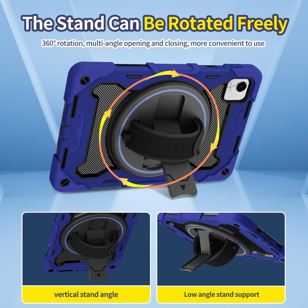 Rugged Stand Case Universal For Huawei Honor Pad X9a X9 Pro 2025 11.5" ELN2-W29 360 Rotating Heavy Duty Cover With Hand Strap