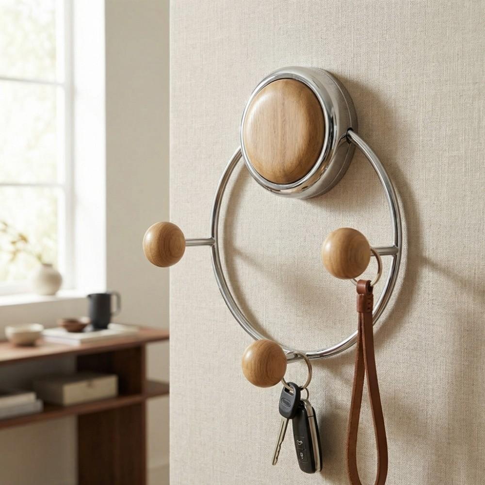 Triple Hook Suction Cup Hook Heavy Duty Door Hook Practical Wall Mount Hook  Hats Storage
